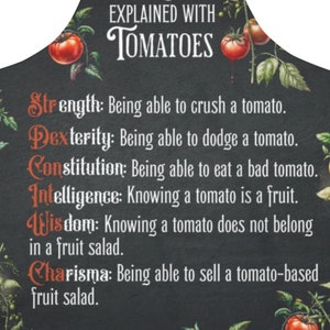 dnd apron, dnd kitchen gift