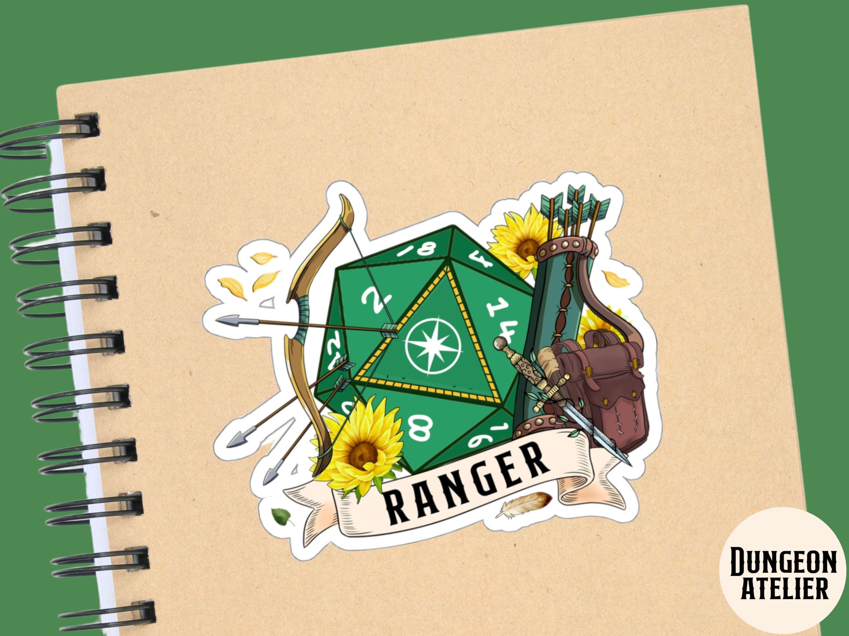 DND RANGER Sticker, Dnd Class Sticker, Dnd Vinyl Sticker, Ranger ...