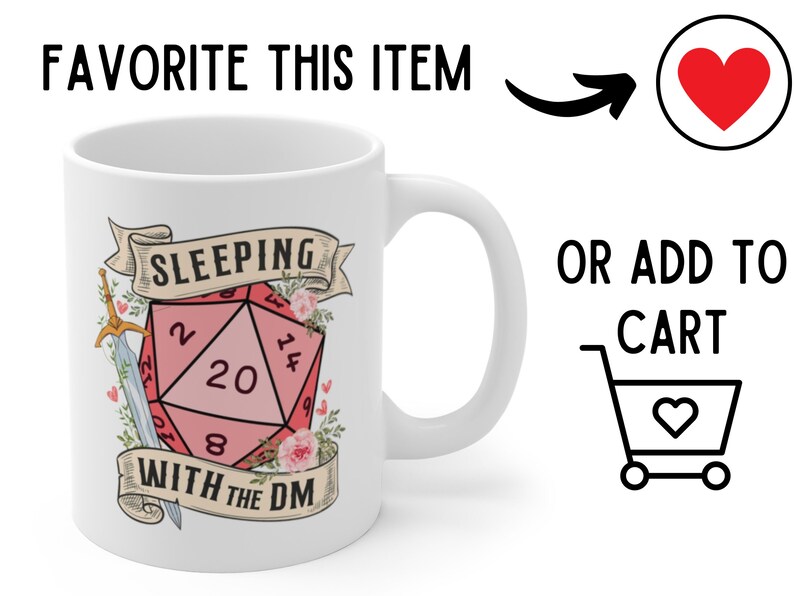 SLEEPING with the DUNGEON MASTER mug, sleeping with the dm, dnd mug, dnd mug funny, dnd valentines gift, dungeon master mug, dnd wife image 10