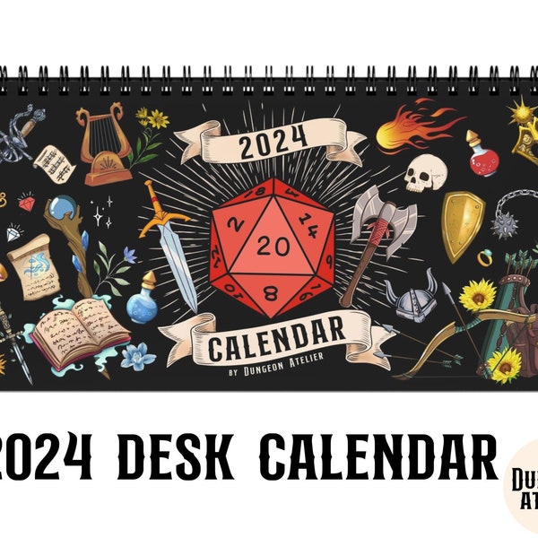 Nerdy Calendar Etsy