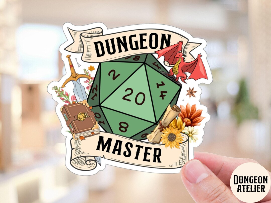 DUNGEON MASTER Sticker, Dnd Gifts for Dm, Dm Vinyl Sticker for Dm ...