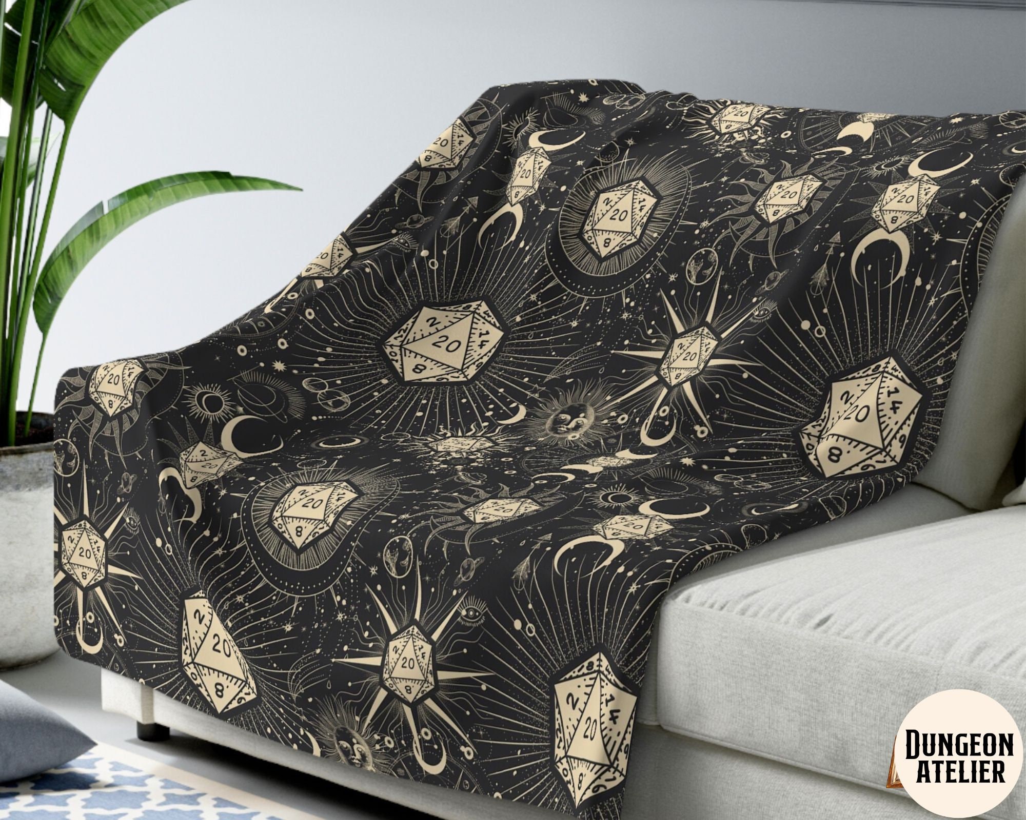 DND BLANKET Dungeons and Dragons Blanket Dnd Sherpa Blanket Etsy