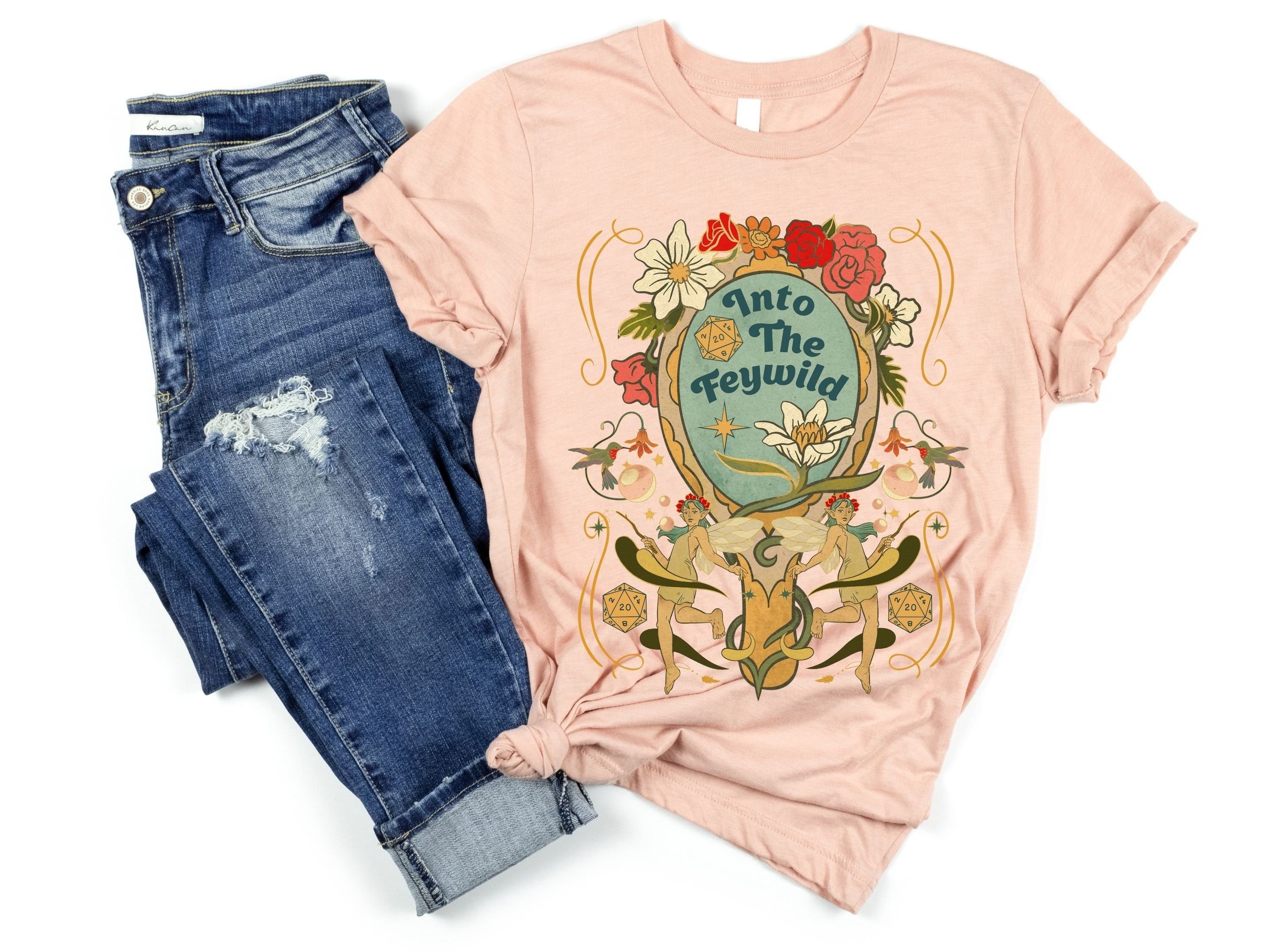 INTO THE FEYWILD, dnd shirt dames | The Wild Beyond the Witchlight-shirt | Dnd Feywild Adventure-shirt | Heksenlichtcarnaval | Dnd-fee
