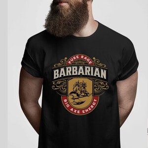 BARBARIAN SHIRT, Dnd Shirt Barbarian, Dnd Class Shirt, Barbarian Dice ...