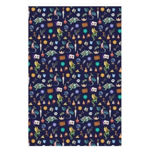 DND WRAPPING PAPER, Dungeons and Dragons wrapping paper, dnd gift wrap, dnd kids, dnd baby, geeky wrapping paper, dnd christmas wrap image 6