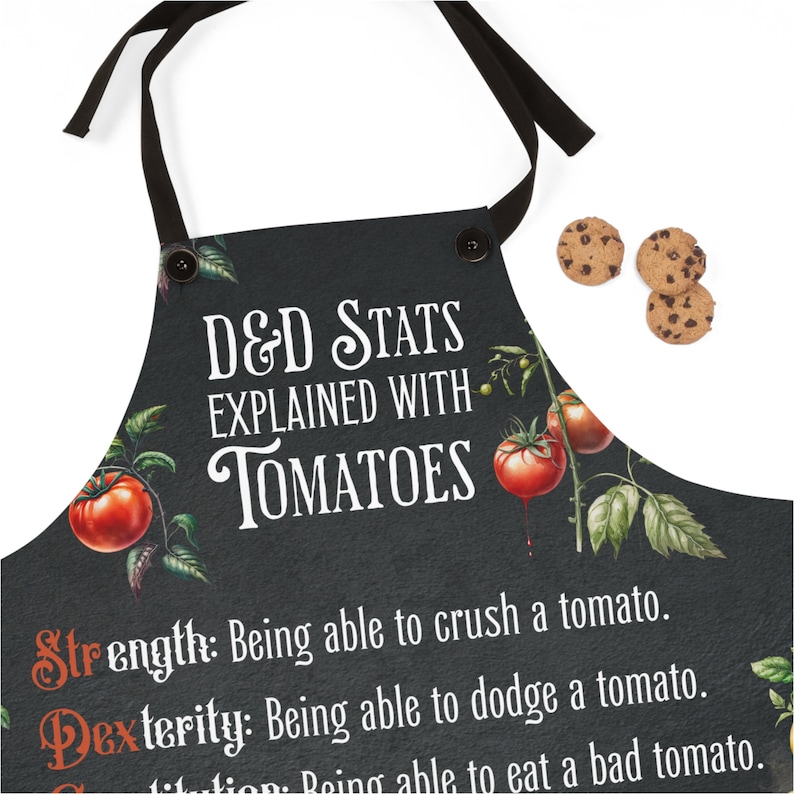 dnd apron, dnd kitchen gift