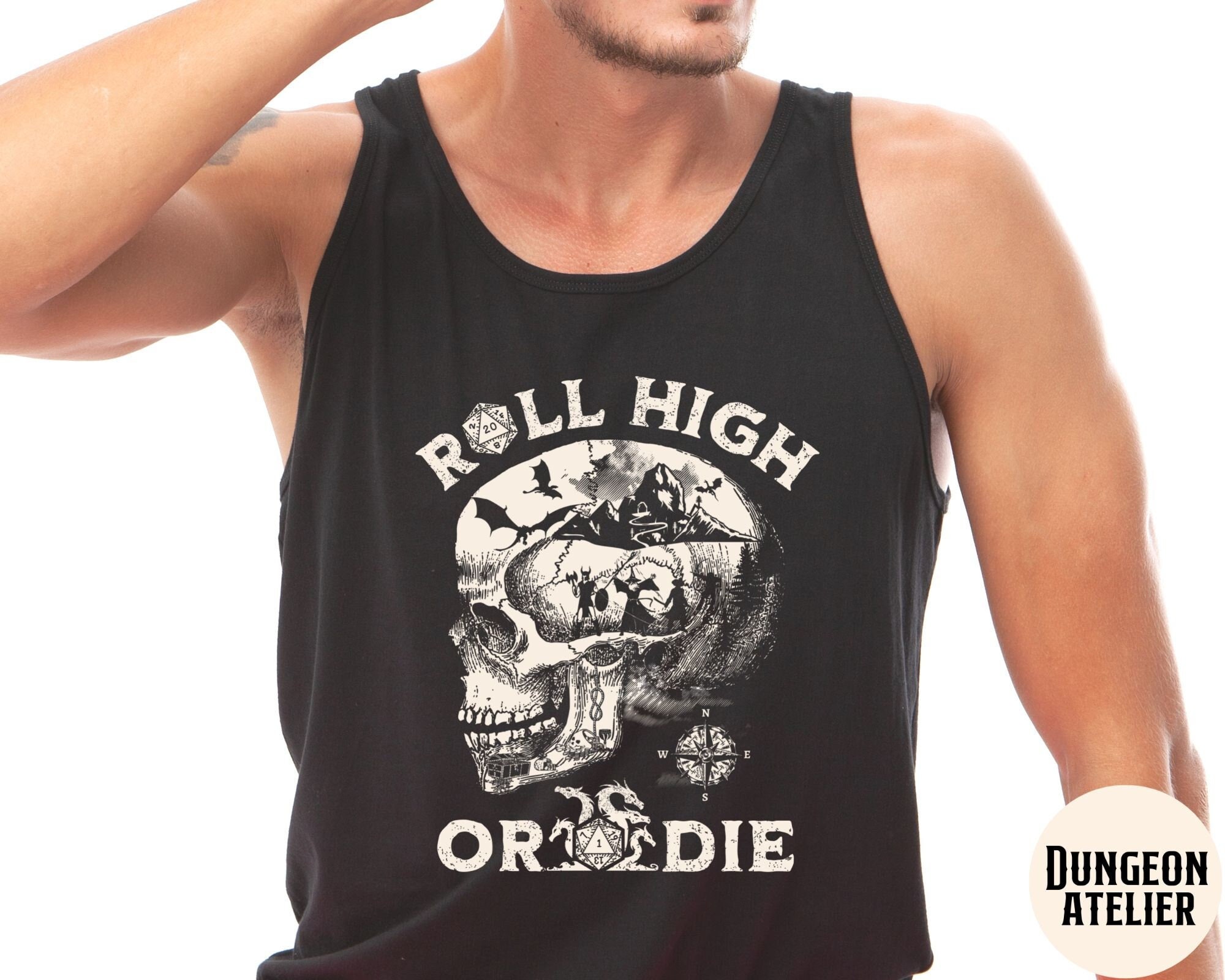 DND TANK TOP, Dungeons and Dragons tank top, Dungeon Master Tank Top, D&d Tank Top, Roleplaying Tank Top, Dnd Dad Shirt