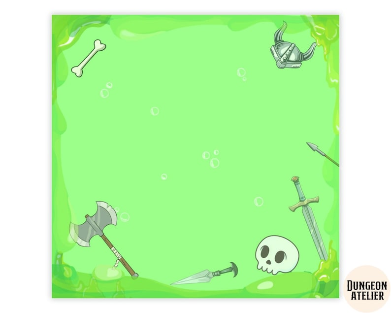 DND STICKY NOTES: Gelatinous Cube Post-it® Note Pads, Dnd Stationary ...