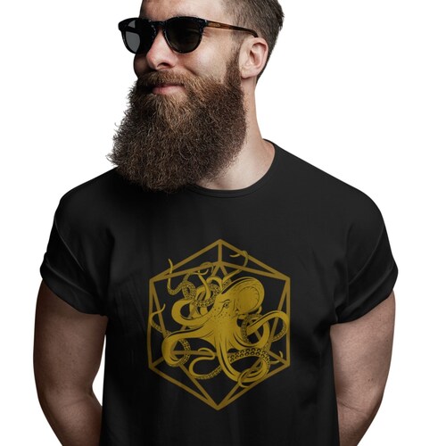 Camiseta Octopus D20: Cthulhu Kraken Dice, Dungeons and Dragons