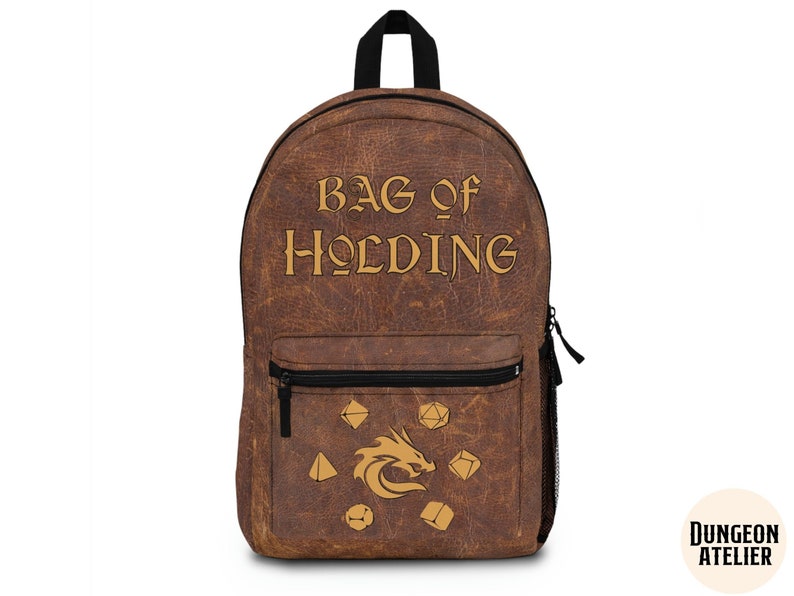 DND BACKPACK Bag of HOLDING Dnd Backpack for School Dnd Bag Etsy