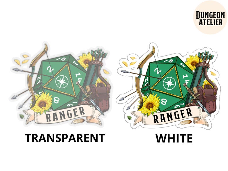 Dnd Stickers Ranger DND RANGER Sticker, Dnd Class Sticker, Dnd Vinyl Sticker, Ranger ...