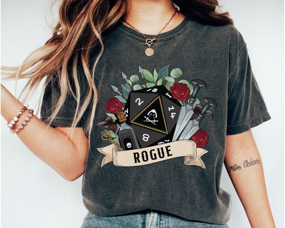 DND ROGUE SHIRT, Rogue dice, Dnd shirt women, Dagger Dagger, Sneak Attack, dnd rogue, Dnd Class shirt, dnd gifts for her, rogue tshirt
