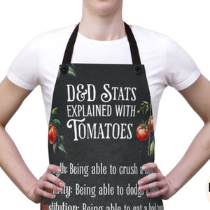 dnd apron, dnd kitchen gift
