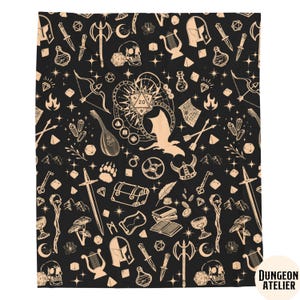 DND BLANKET, Dungeons and Dragons blanket