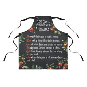 dnd apron, dnd kitchen gift