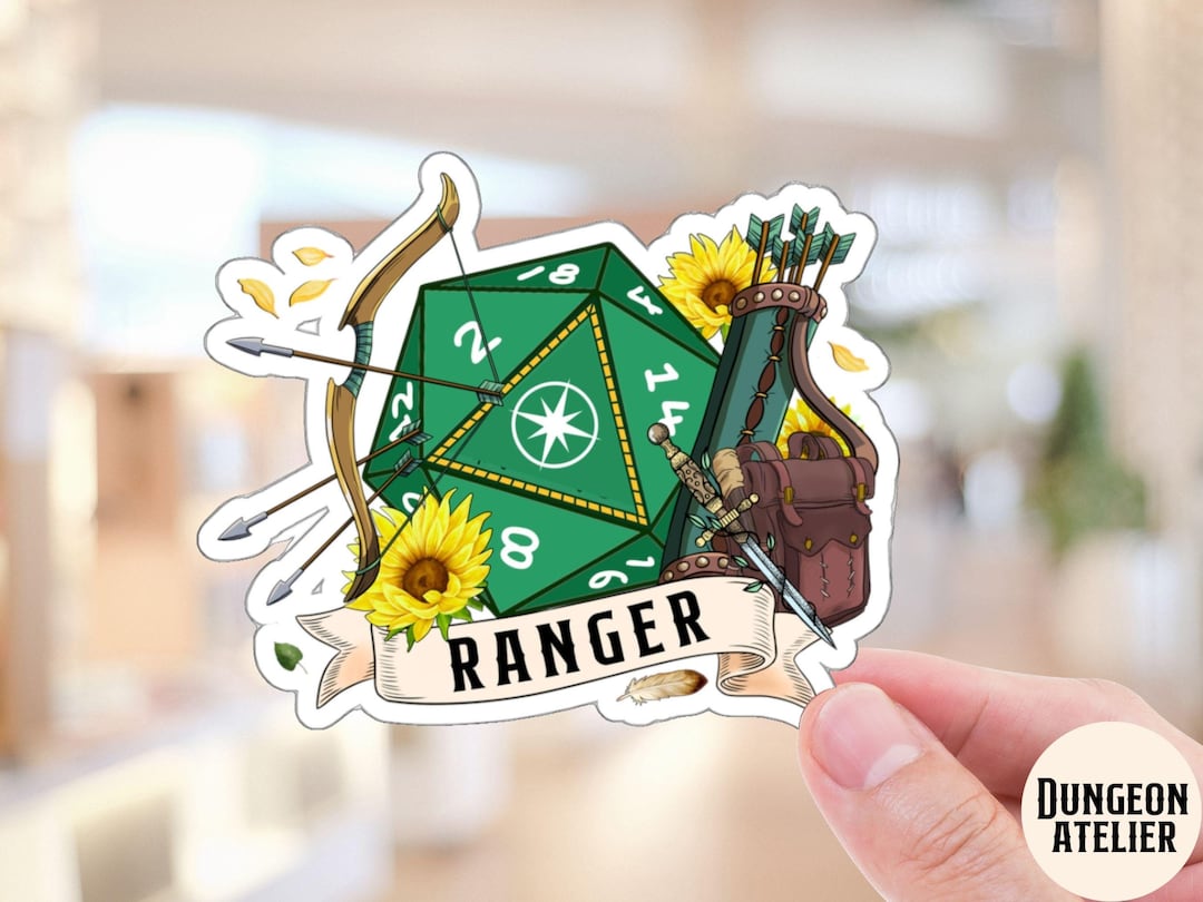 DND RANGER Sticker, Dnd Class Sticker, Dnd Vinyl Sticker, Ranger ...