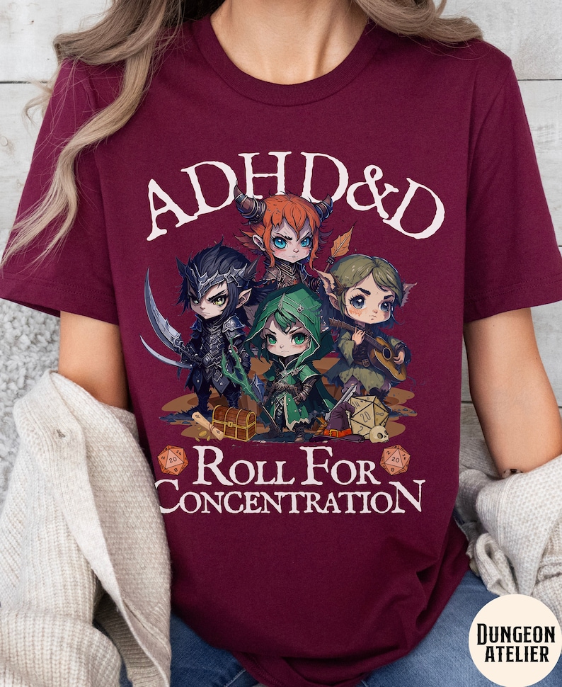adhd dnd shirt, adhd&d