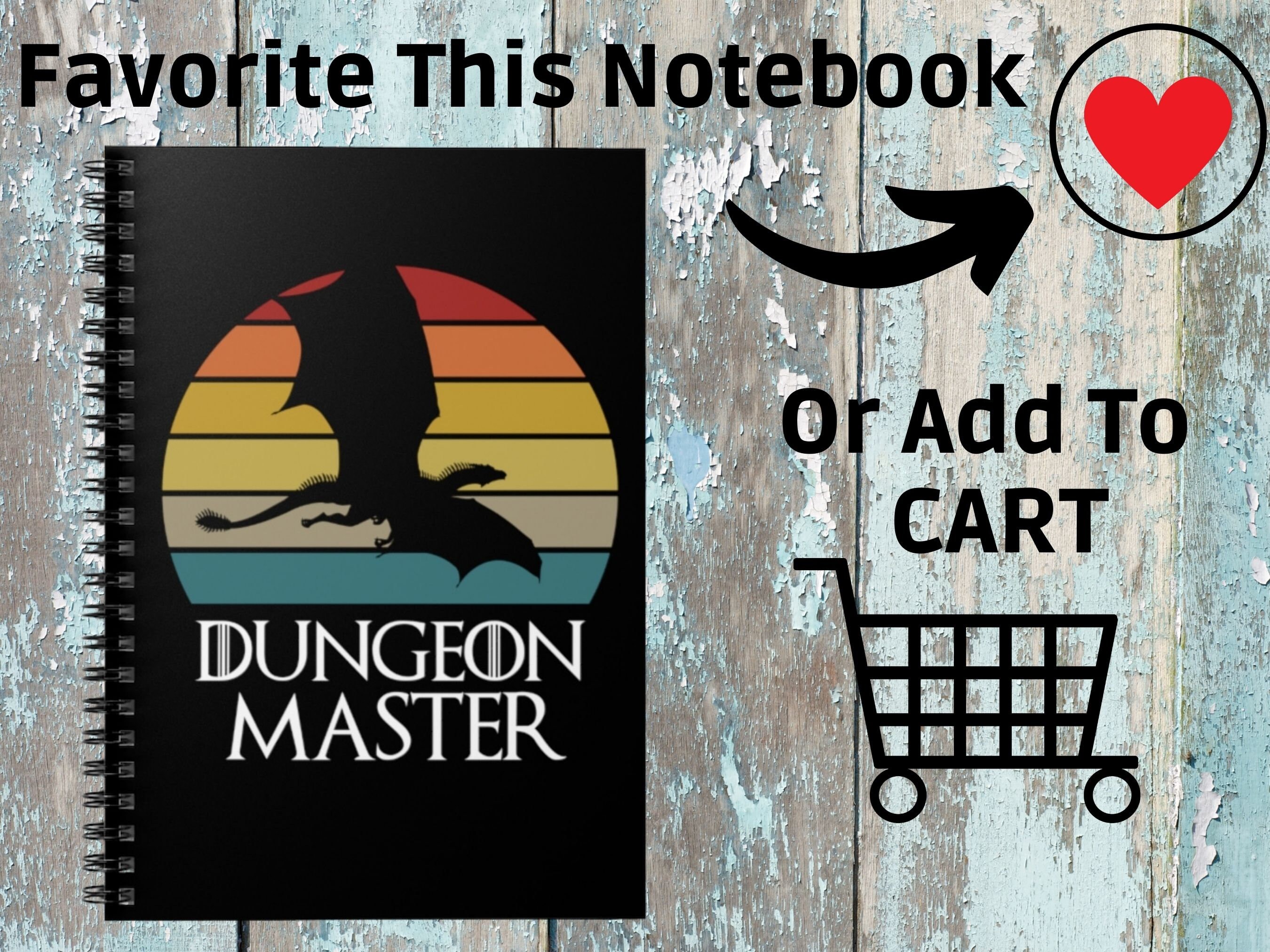 DUNGEONS MASTER DND Notebook Dungeons and Dragons Dungeon - Etsy