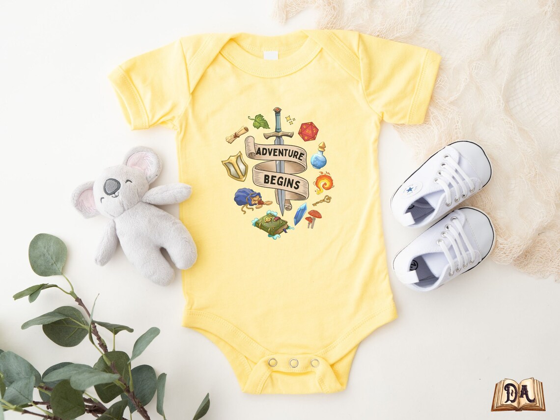 DND BABY Dnd Baby Clothes Dnd Baby Onesie Dnd Baby Etsy