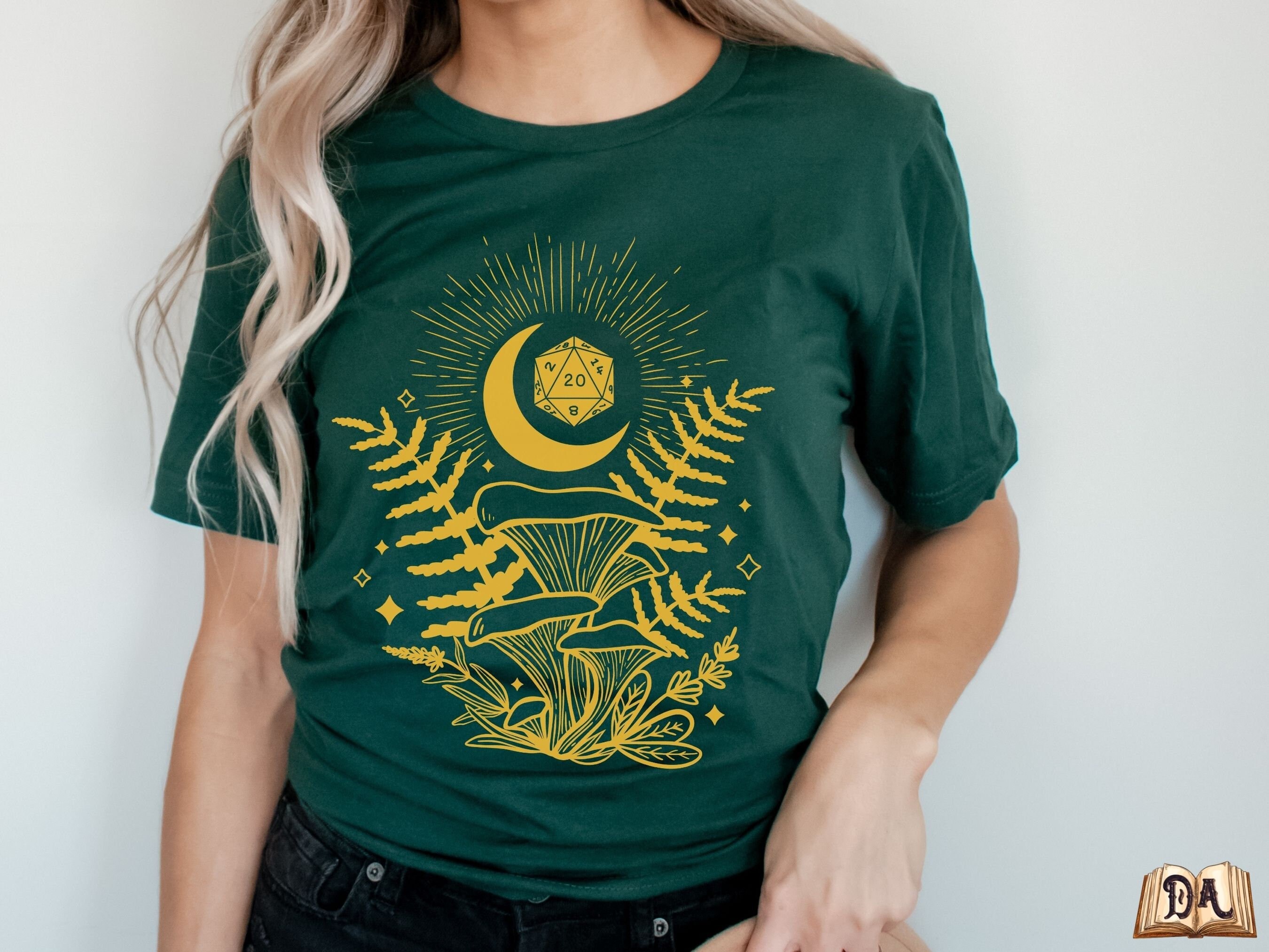 DRUID SHIRT MUSHROOM Dice Dnd Druid - Etsy España
