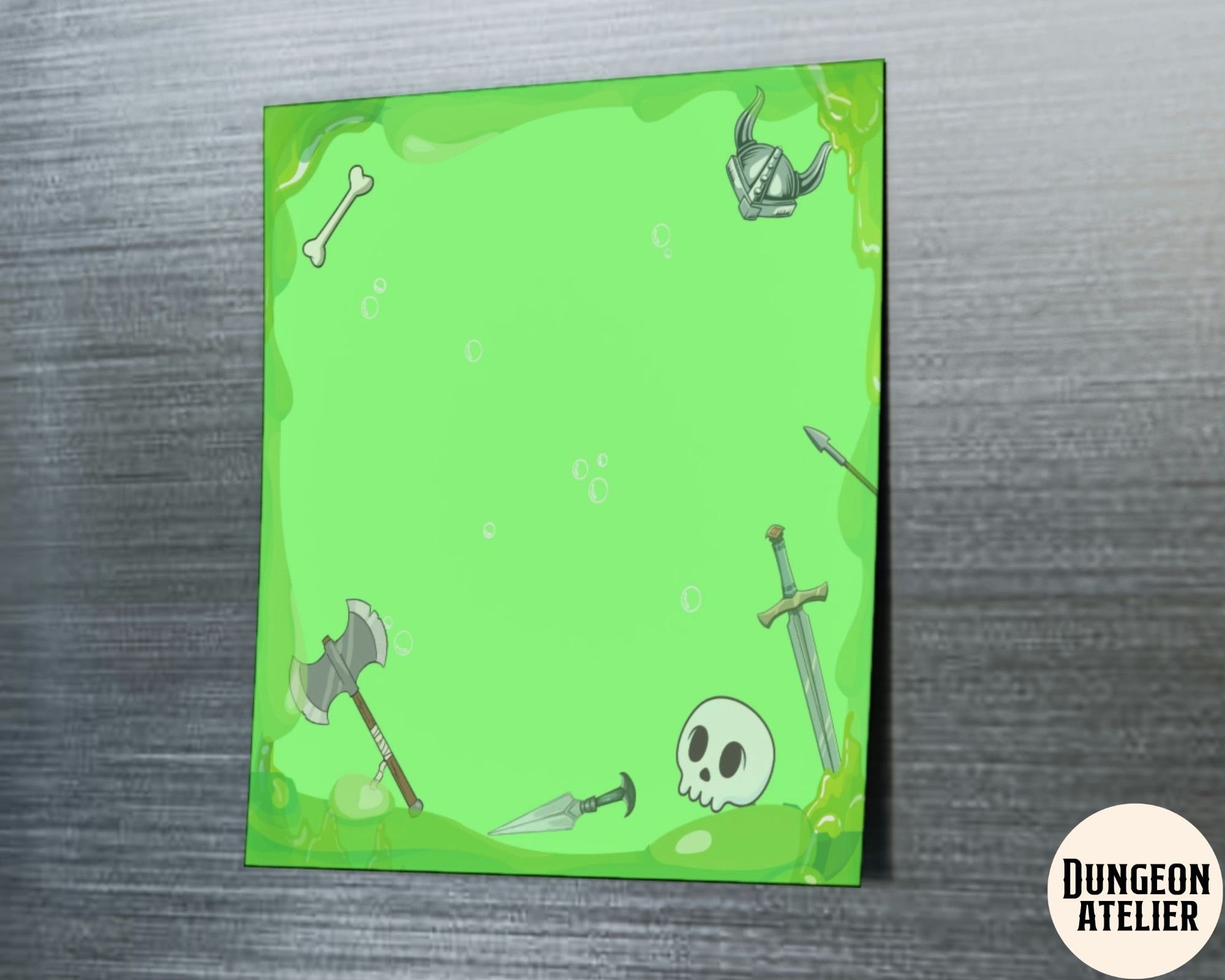 DND STICKY NOTES: Gelatinous Cube Post-it® Note Pads, Dnd Stationary ...