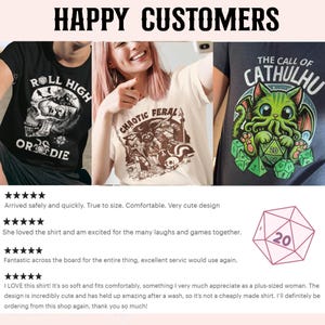 Camiseta de Dungeons and Dragons, camiseta D20, camiseta DND, camiseta de Dungeon Master, regalo DND, geek, rol crítico, dados DND, juegos de mesa, camiseta RPG imagen 11