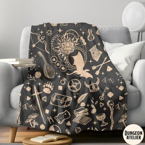 DND BLANKET, Dungeons and Dragons blanket
