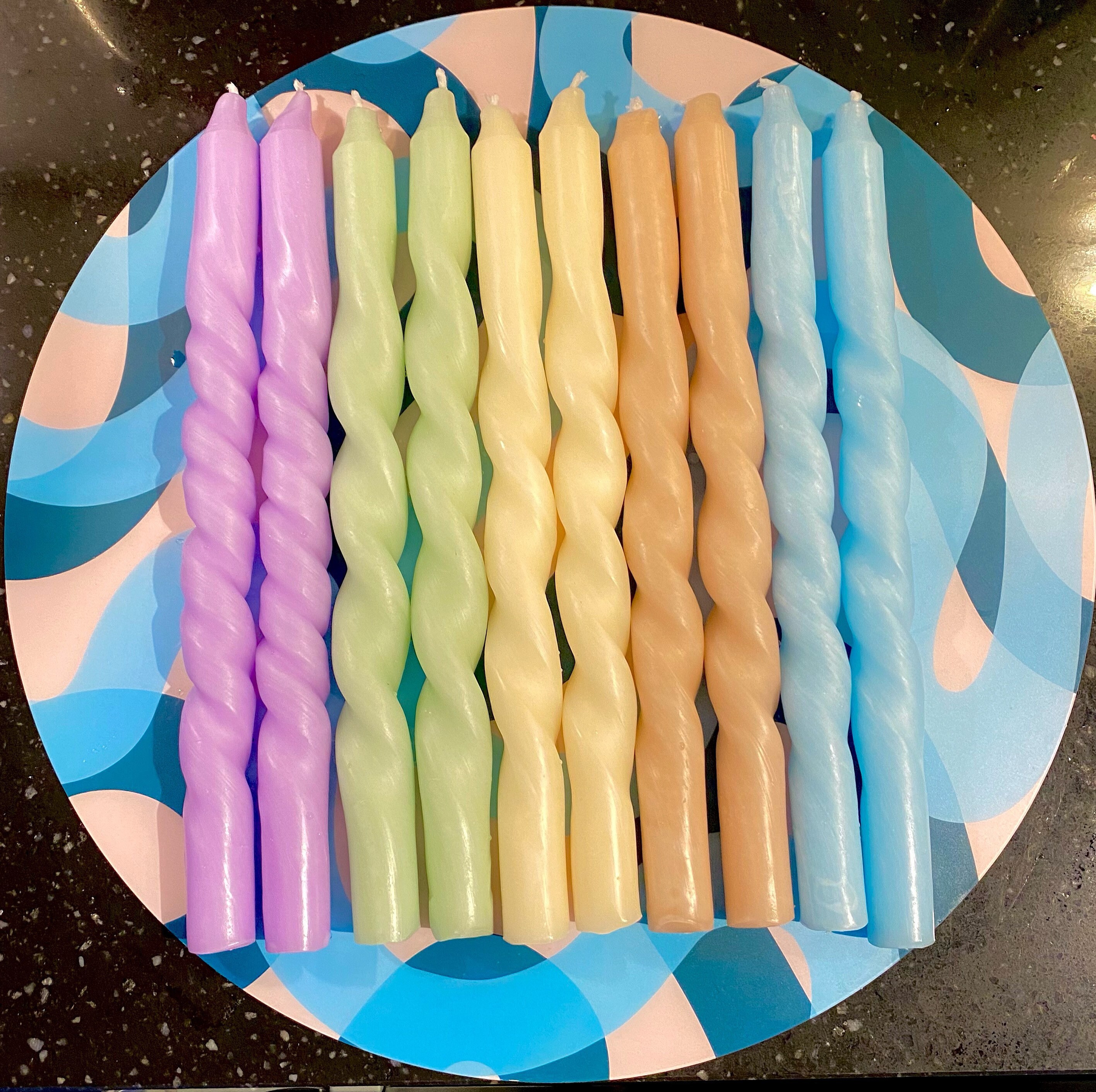 Homemade Twisted Swirl Candle 28 cm Etsy