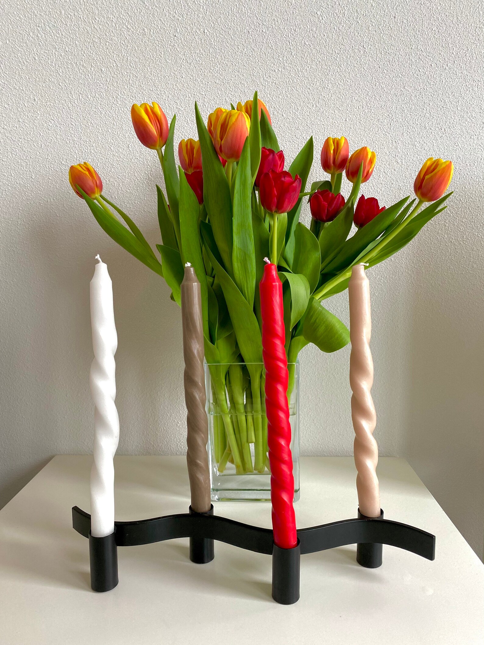 Homemade Twisted Swirl Candle 28 cm Etsy