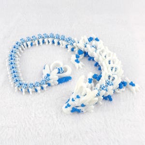 Valentines Light Heart Dragon Articulated and 3d printed - Multicolor!
