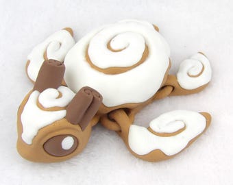 Tartaruga Cinnaswirl impressa em 3D | Brinquedo antiestresse articulado | Adorável companheiro de mesa