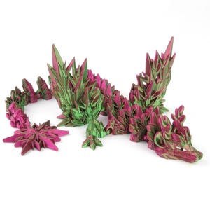 3D Printed Articulated Winter Dragon: Poseable Fantasy Figurine