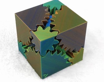 3D Printed Gear Cube - Stress Relief and Fidget Toy
