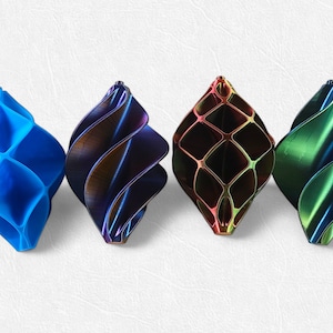 3D-Printed Christmas Ornaments Elegant Spiral Designs for Festive Decor