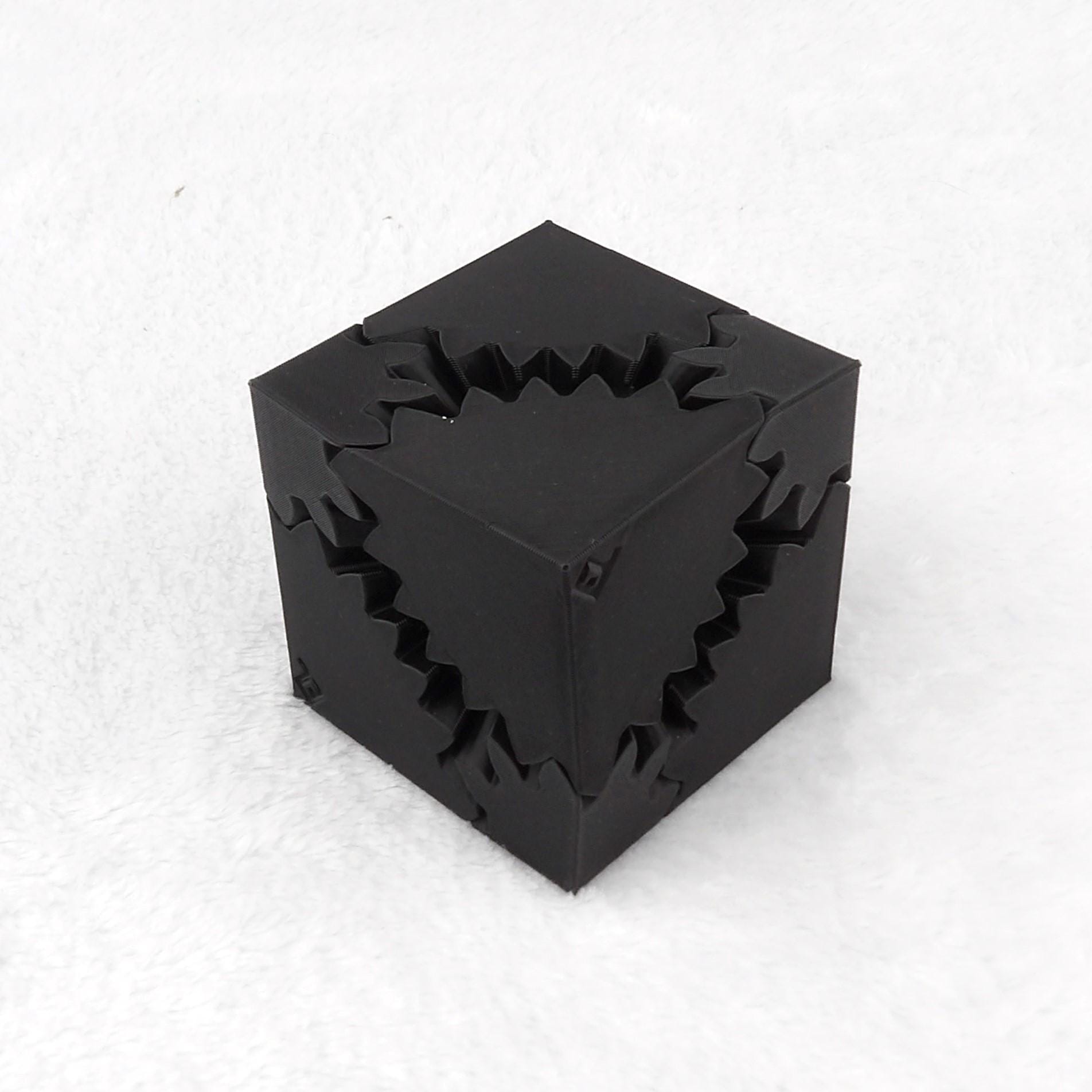 3D Printed Gear Cube - Stress Relief and Fidget Toy - Etsy