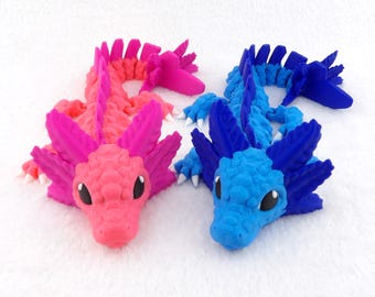 Baby Axolotl Dragon - 3d Printed Fidget Toy