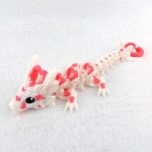 Valentines Baby Licht Herz Drache Gelenkt und 3d gedruckt - Multicolor!
