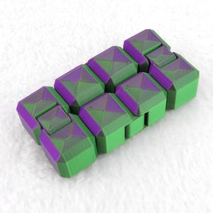 3D Printed Infinity Cube Fidget Toy – Stress Relief & Focus Fidget for Adults