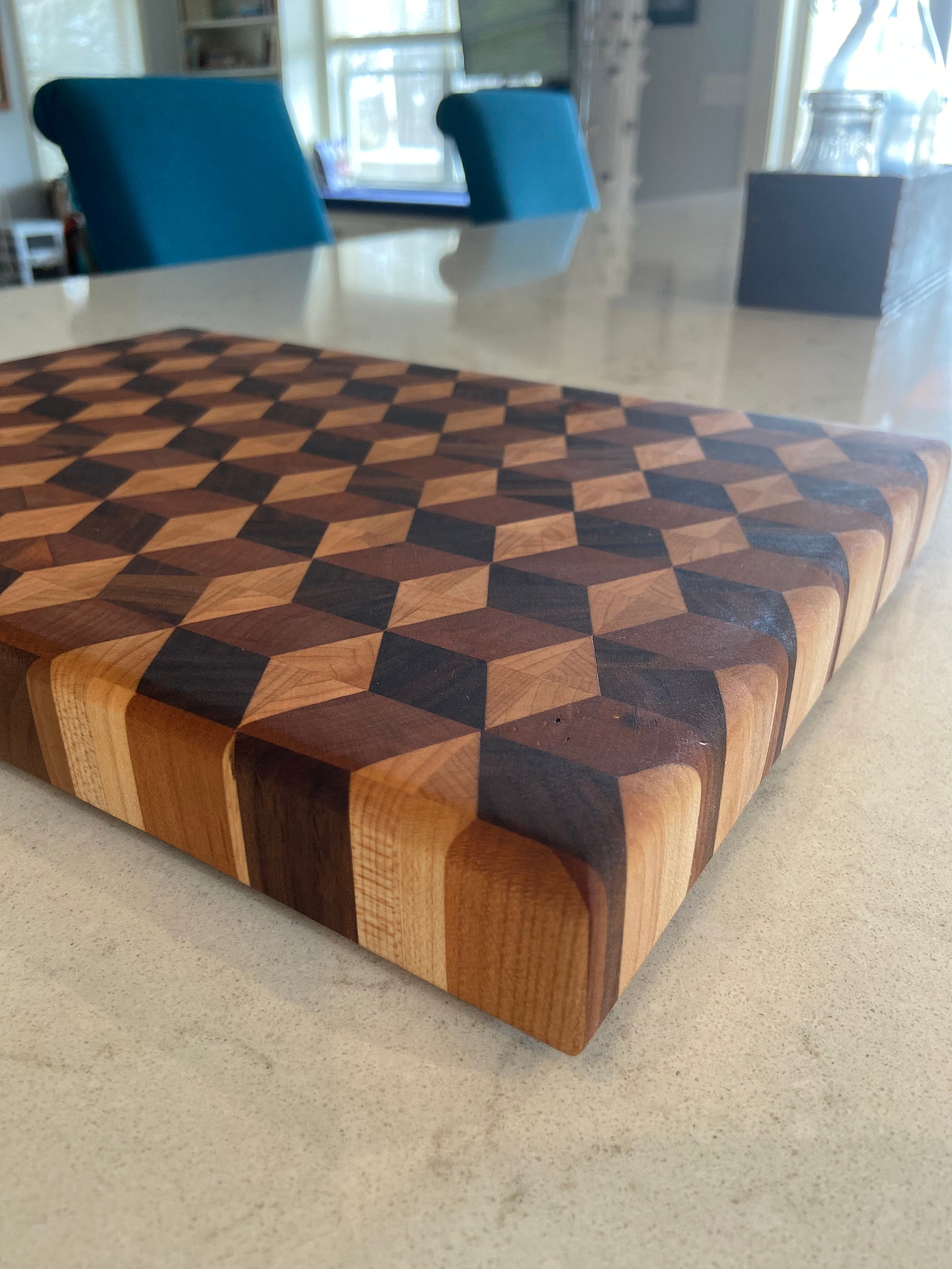 3D End Grain Cutting board Etsy