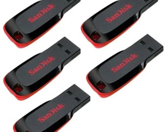 USB Memory Stick 64GB Cruzer Blade Sandisk 2.0 Flash Drive