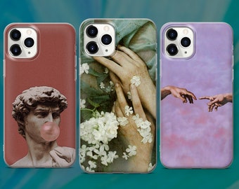 Renaissance Art Phone Case Painting Cover for iPhone 15 14 13 12 Pro 11 XR SE, Samsung S23 S22 A73 A53 A13 A14 S21 Fe S20, Pixel 8 7 6A
