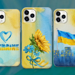 Support Ukraine Phone Case Stop War Cover for iPhone 15 14 13 12 Pro 11 XR SE, Samsung S23 S22 A73 A53 A13 A14 S21 Fe S20, Pixel 8 7 6A