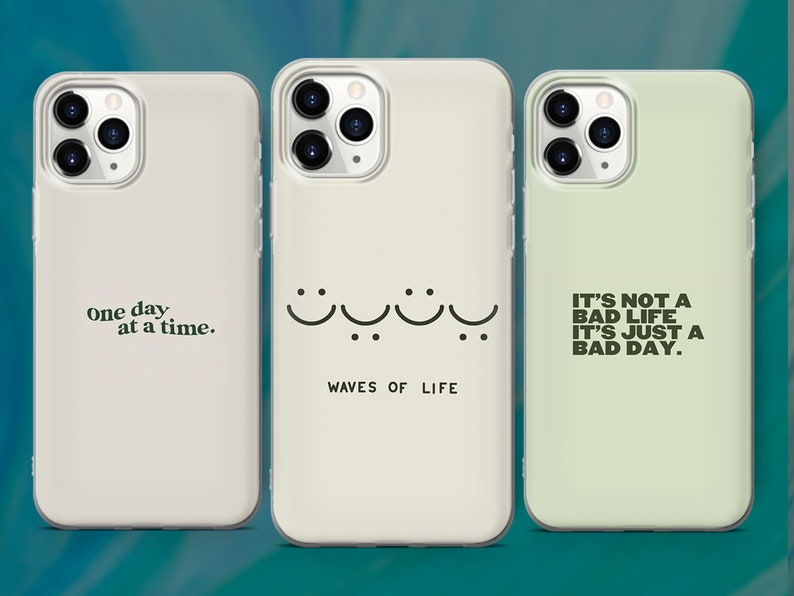 Motivation Quotes Phone Case Aesthetic Light Cover for iPhone 15 14 13 12 Pro 11 XR SE, Samsung ...