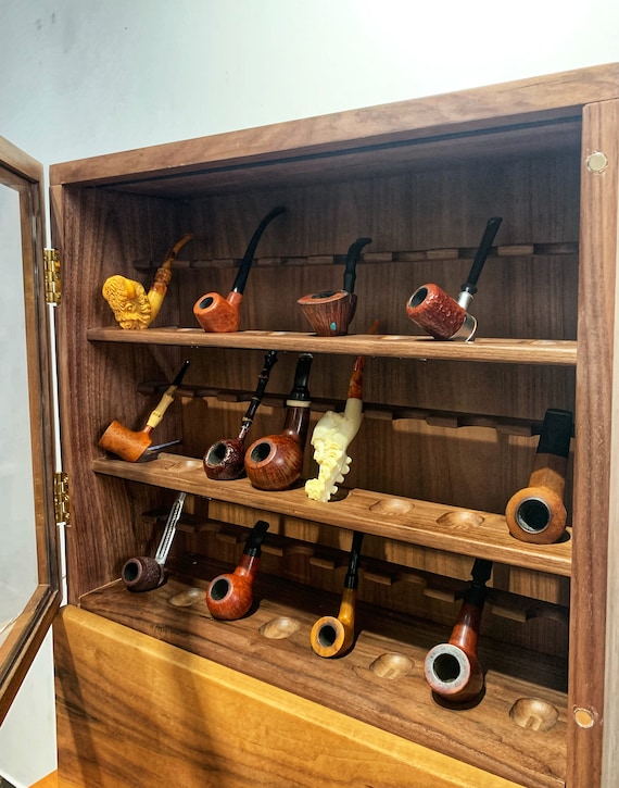 Tobacco Ppe Cabnet,tobacco Ppe Collecton Rack,dsplay Rack,wooden Walnut Rack,tobacco Ppe