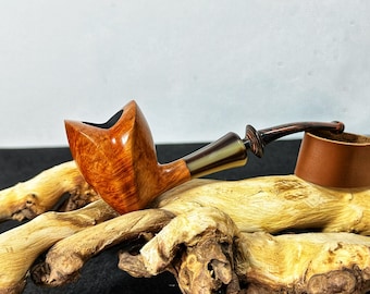 Smooth Tulips Tobacco Pipe,3mm Filter, Vulcanizationpipe handle，Perfect Beginner Pipe Kit for Smoking,mini pipe,Gift for smoker