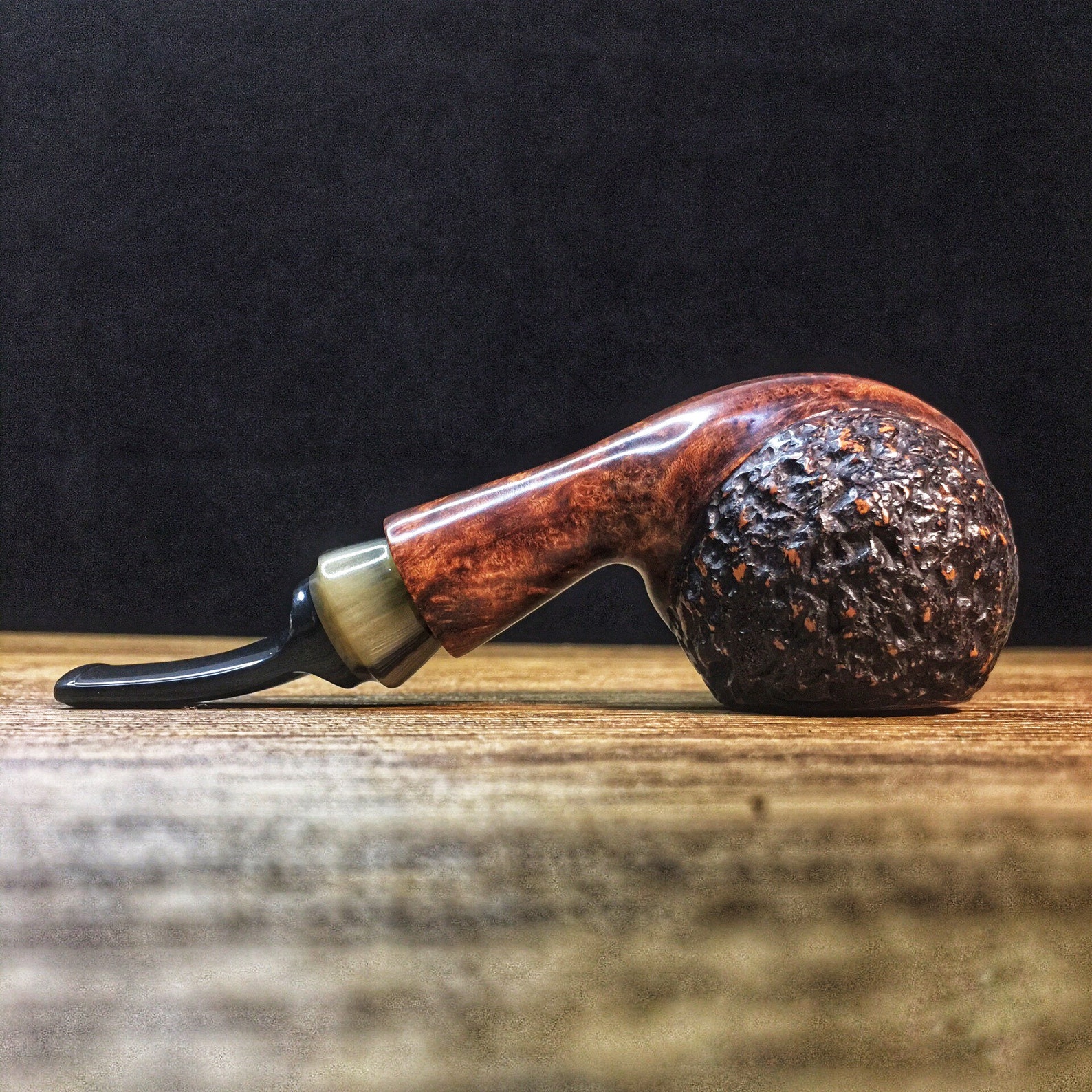 Spherical Pans Pipe Briar Wood Tobacco Pipe Perfect Beginner Pipe Kit