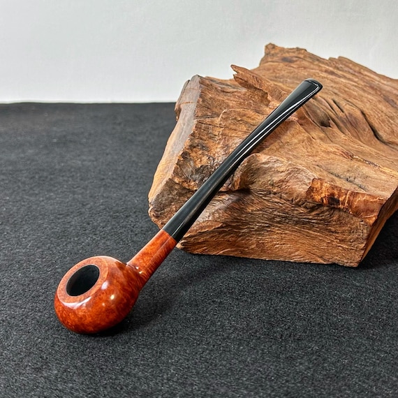 apple tobacco pipe Smooth Churchwarden Apple Tobacco Pipe,3 Mm Filter,briar Pipe,vulcanizationpipe  Handle,beginner Pipe Kit for Smoking,gift for Smoker
