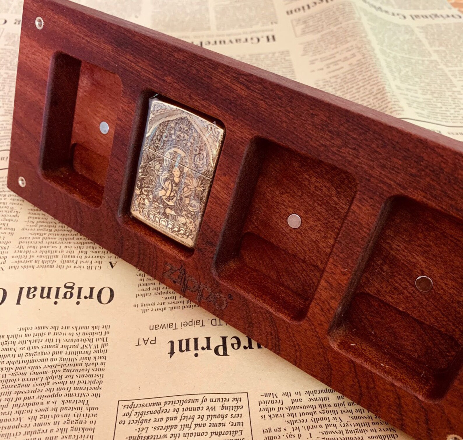 Display Case for 4 Zippo Lighters,lighters Box,zippo Box,collectible