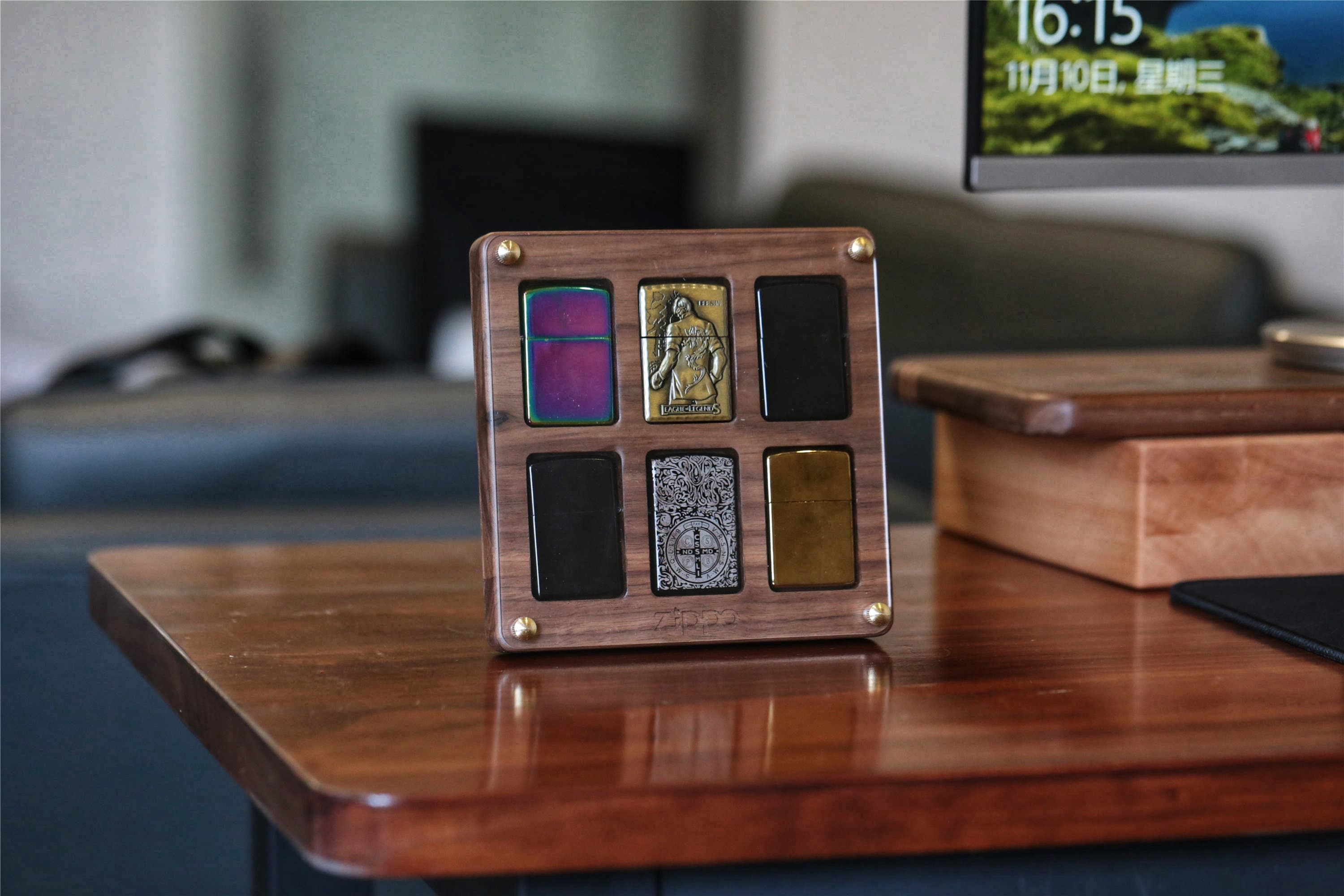 Case for 6 Zippo Lighters,collectible Organizer Box,zippo Rack