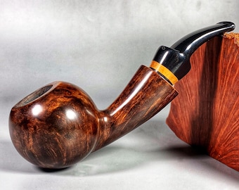 curved tobacco pipe Mike Couch Pipes Sandblasted Bent Billiard Chacom Selected Straight Grain -